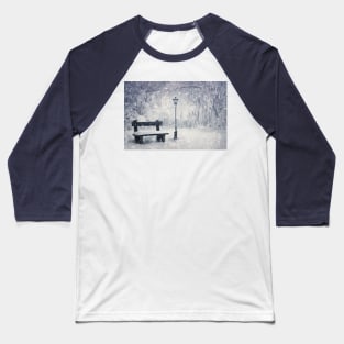 winter in the snowy park Baseball T-Shirt